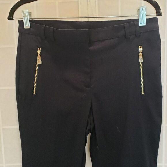 NWOT - Anne Klein Zipper Front Cuffed Blue Pants Size 6 - Picture 3 of 9